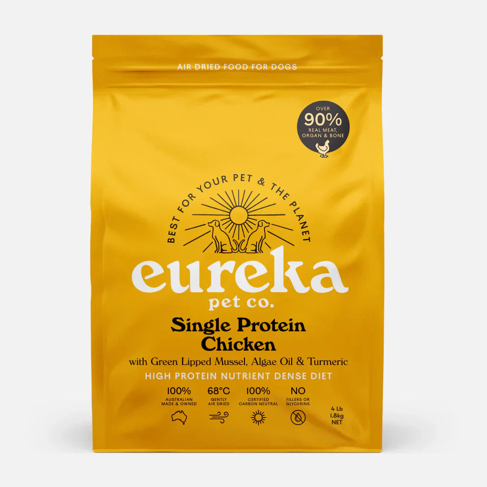 Single Protein Chicken | Air-Dried Dog Food | Eureka Pet Co