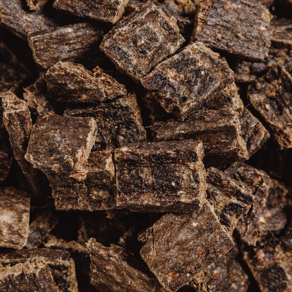 Close up of Eureka Air-Dried Dog Food.